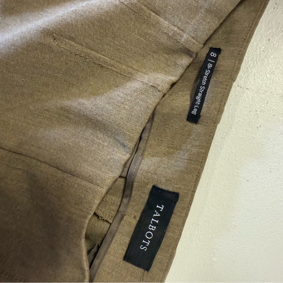 Talbots Bi-Stretch Straight Leg Pants – Brown – Size 8 - Picture 6 of 8
